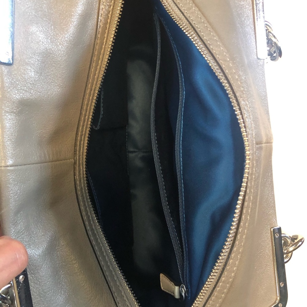 Coach Gray Embossed Python Bag - Picture 10 of 14
